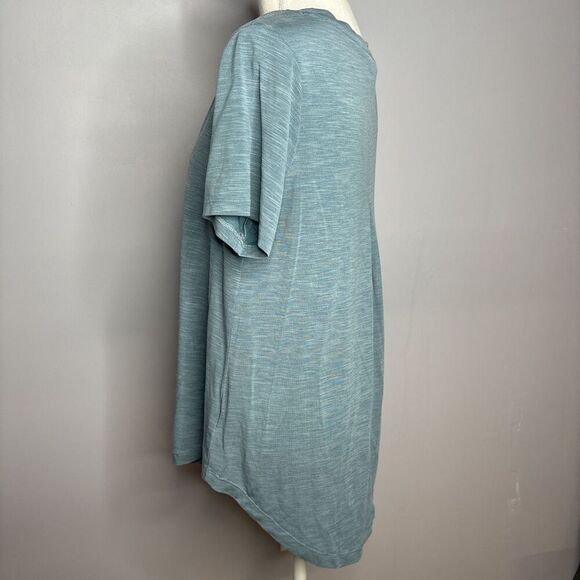 Mod Ref Small Blue Hi Lo V Neck Tshirt - Picture 4 of 9